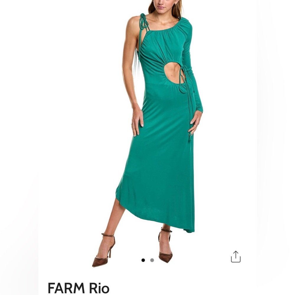 FARM Rio Asymmetrical Teal Dress
